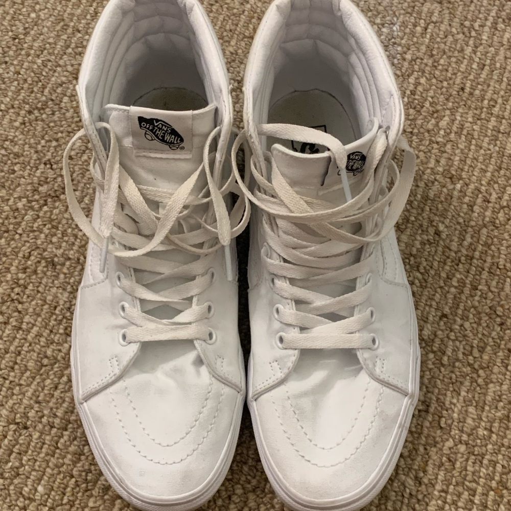 Vans SK8 High White - SIZE: 10 Mens
